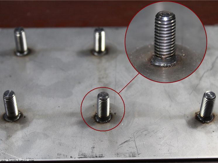 拉弧式短周期螺柱焊正面效果