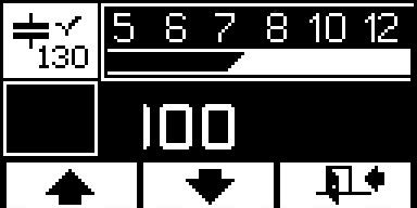 點擊第一個按鍵進入微調模式