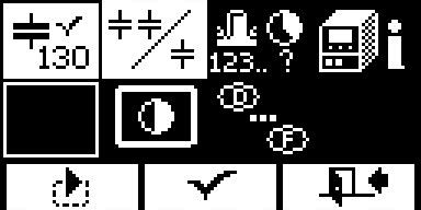 點擊第三個按鍵進入功能菜單模式