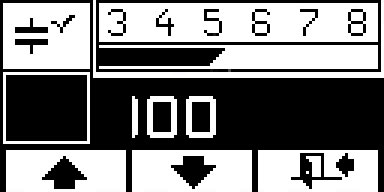 點擊第一個按鍵進入微調模式