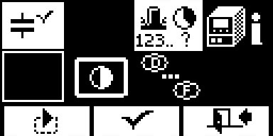 點擊第三個按鍵進入功能菜單模式